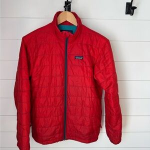 Patagonia Kids XL/14 Vibrant Red Nano Jacket